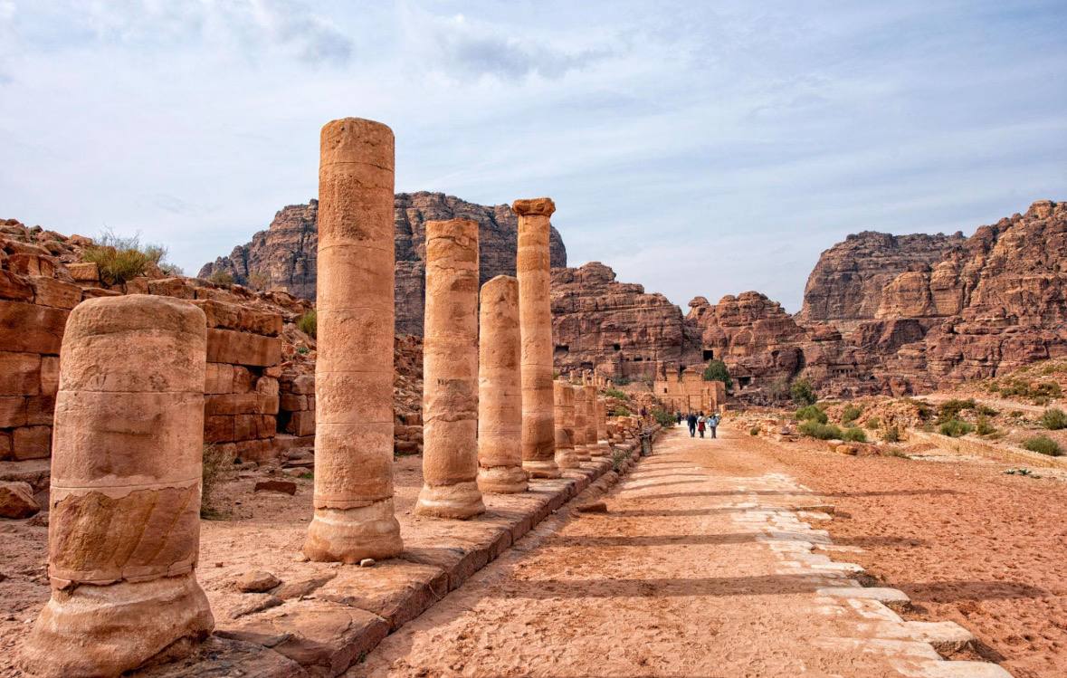 Colonnaded Street in Petra
